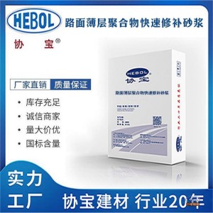 路面薄层聚合物高强度修复砂浆 加固混凝土修补缺陷梁 协宝
