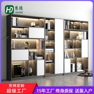 展示书架客厅置物架落地家用书柜靠墙收纳柜子现代简约储物柜架子