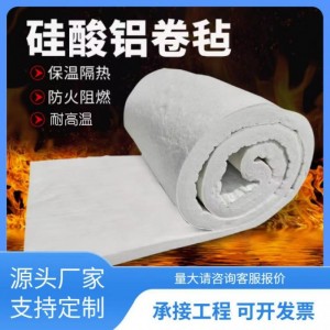 30mm硅酸铝烤箱填充保温棉耐高温硅酸铝甩丝毯窑车陶瓷纤维耐火棉