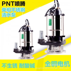 厂家直销家用污水泵220V化粪池排污泵小型污水泵不锈钢清水泵批发