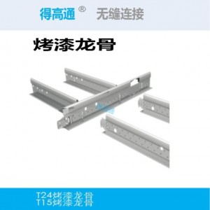 得高 现在简约平面烤漆龙骨 T型吊顶龙骨耐火 防锈轻钢