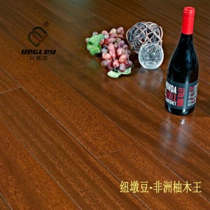 纽墩豆大河马非洲柚木 天然实木地板厂家直营